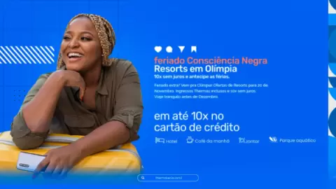 Foto demonstrativa de Hotel em Olímpia para o feriado Consciência Negra | Feriado Extra em SP