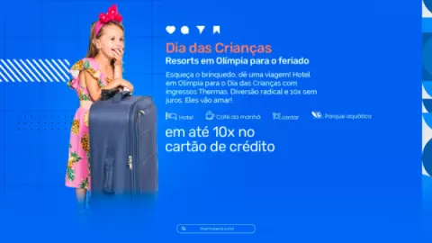 Foto demonstrativa de Resorts em Olímpia para o feriado Dia das Crianças | O Melhor Presente