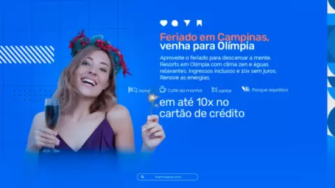 Foto demonstrativa de Resorts em Olímpia para o Réveillon